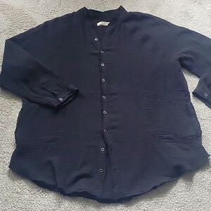 We The Free button front shirt size L